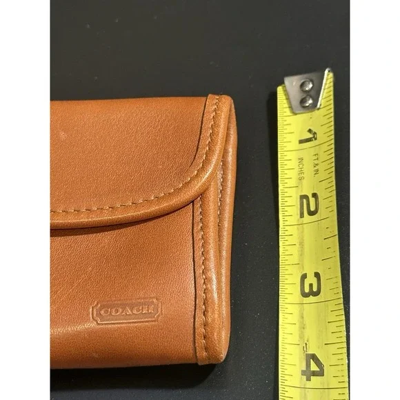 Vintage Coach Brown Leather Keychain Wallet - Picture 6 of 9